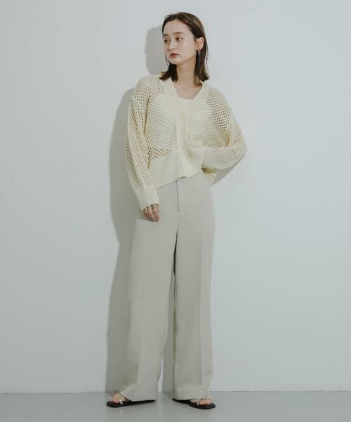 SENSE OF PLACE by URBAN RESEARCH / センスオブプレイス バイ アーバンリサーチ カーディガン・ボレロ | スパンコールメッシュカーディガン | 詳細13