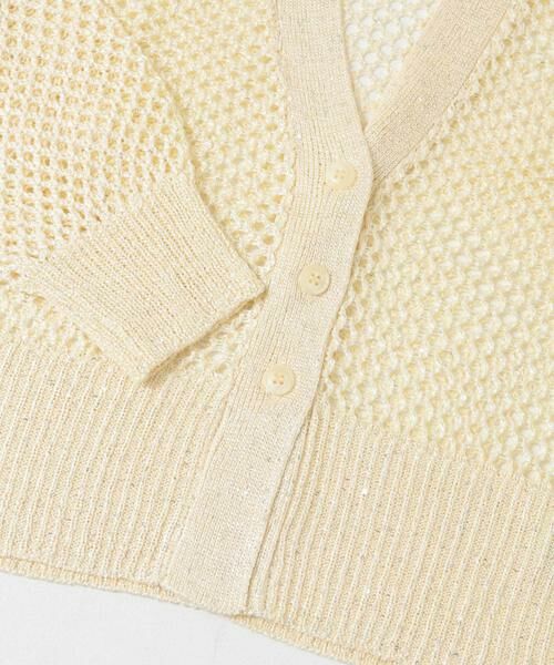 SENSE OF PLACE by URBAN RESEARCH / センスオブプレイス バイ アーバンリサーチ カーディガン・ボレロ | スパンコールメッシュカーディガン | 詳細16
