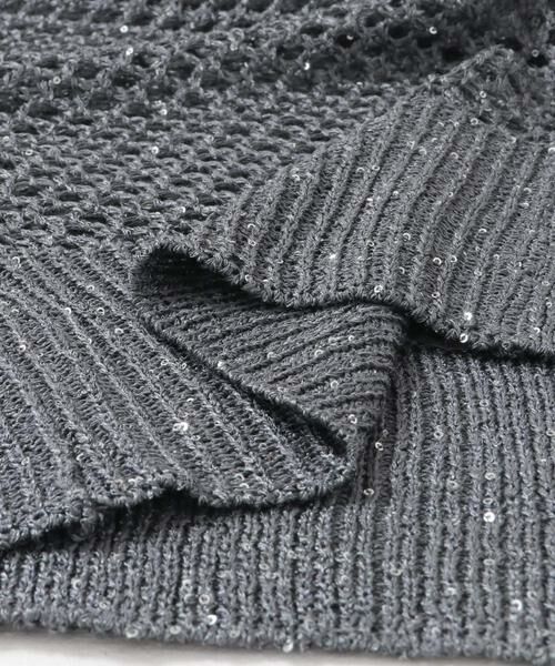SENSE OF PLACE by URBAN RESEARCH / センスオブプレイス バイ アーバンリサーチ カーディガン・ボレロ | スパンコールメッシュカーディガン | 詳細29