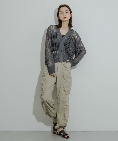 SENSE OF PLACE by URBAN RESEARCH / センスオブプレイス バイ アーバンリサーチ カーディガン・ボレロ | スパンコールメッシュカーディガン | 詳細21