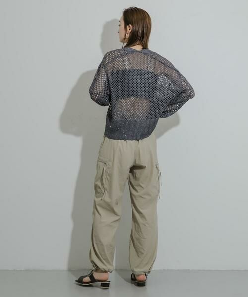 SENSE OF PLACE by URBAN RESEARCH / センスオブプレイス バイ アーバンリサーチ カーディガン・ボレロ | スパンコールメッシュカーディガン | 詳細22