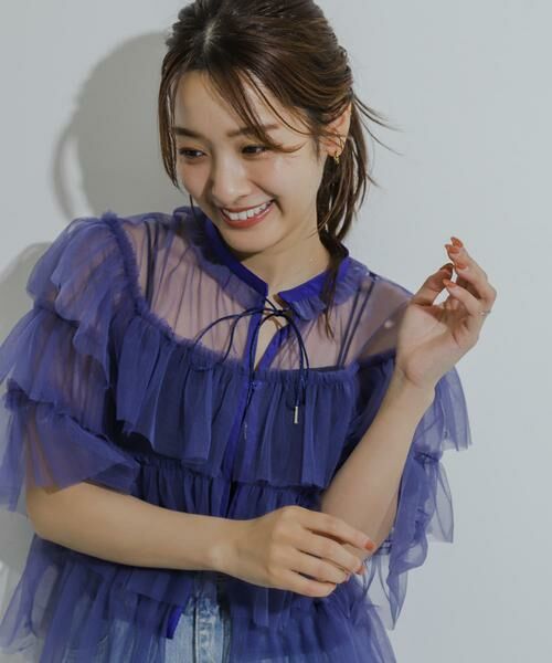 SENSE OF PLACE by URBAN RESEARCH / センスオブプレイス バイ アーバンリサーチ シャツ・ブラウス | チュールティアードブラウス | 詳細1