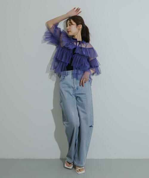 SENSE OF PLACE by URBAN RESEARCH / センスオブプレイス バイ アーバンリサーチ シャツ・ブラウス | チュールティアードブラウス | 詳細10