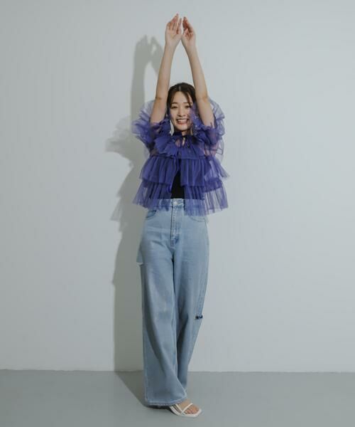 SENSE OF PLACE by URBAN RESEARCH / センスオブプレイス バイ アーバンリサーチ シャツ・ブラウス | チュールティアードブラウス | 詳細11