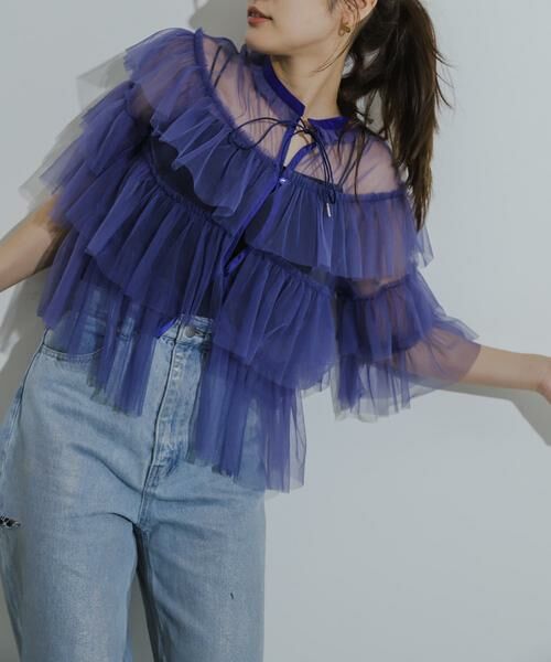 SENSE OF PLACE by URBAN RESEARCH / センスオブプレイス バイ アーバンリサーチ シャツ・ブラウス | チュールティアードブラウス | 詳細2
