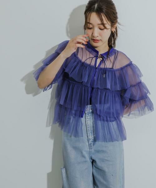 SENSE OF PLACE by URBAN RESEARCH / センスオブプレイス バイ アーバンリサーチ シャツ・ブラウス | チュールティアードブラウス | 詳細6