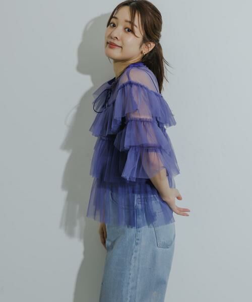 SENSE OF PLACE by URBAN RESEARCH / センスオブプレイス バイ アーバンリサーチ シャツ・ブラウス | チュールティアードブラウス | 詳細7