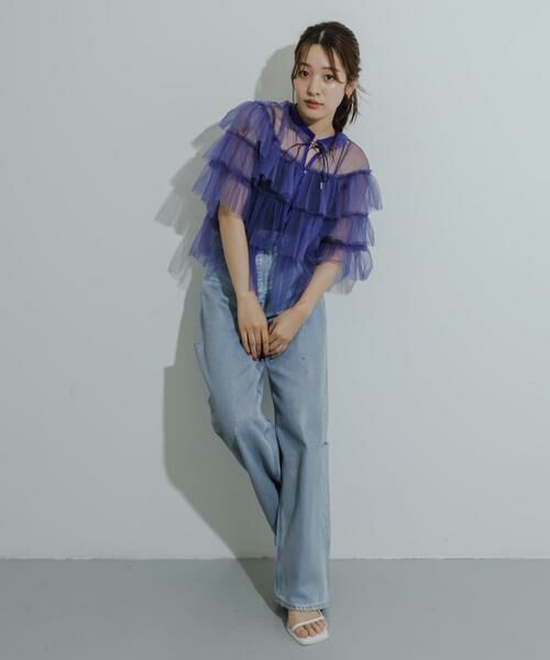 SENSE OF PLACE by URBAN RESEARCH / センスオブプレイス バイ アーバンリサーチ シャツ・ブラウス | チュールティアードブラウス | 詳細9