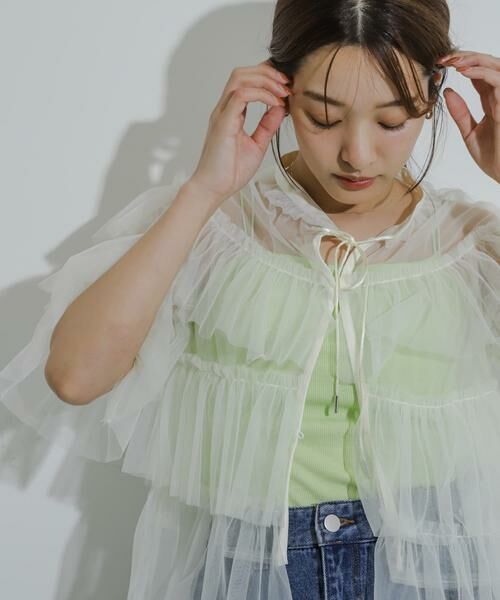 SENSE OF PLACE by URBAN RESEARCH / センスオブプレイス バイ アーバンリサーチ シャツ・ブラウス | チュールティアードブラウス | 詳細19