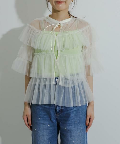 SENSE OF PLACE by URBAN RESEARCH / センスオブプレイス バイ アーバンリサーチ シャツ・ブラウス | チュールティアードブラウス | 詳細29