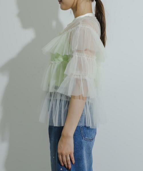 SENSE OF PLACE by URBAN RESEARCH / センスオブプレイス バイ アーバンリサーチ シャツ・ブラウス | チュールティアードブラウス | 詳細30