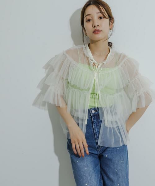 SENSE OF PLACE by URBAN RESEARCH / センスオブプレイス バイ アーバンリサーチ シャツ・ブラウス | チュールティアードブラウス | 詳細21