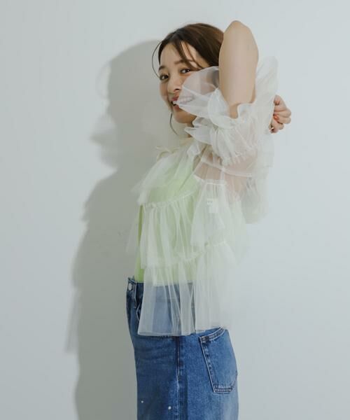 SENSE OF PLACE by URBAN RESEARCH / センスオブプレイス バイ アーバンリサーチ シャツ・ブラウス | チュールティアードブラウス | 詳細24