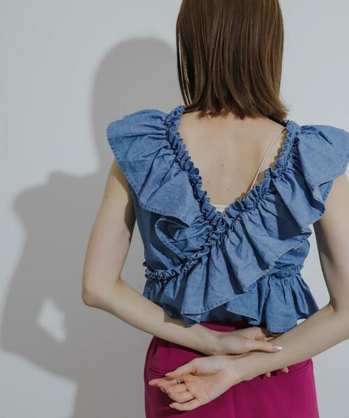 SENSE OF PLACE by URBAN RESEARCH / センスオブプレイス バイ アーバンリサーチ シャツ・ブラウス | 2WAYフリルノースリーブブラウス | 詳細7