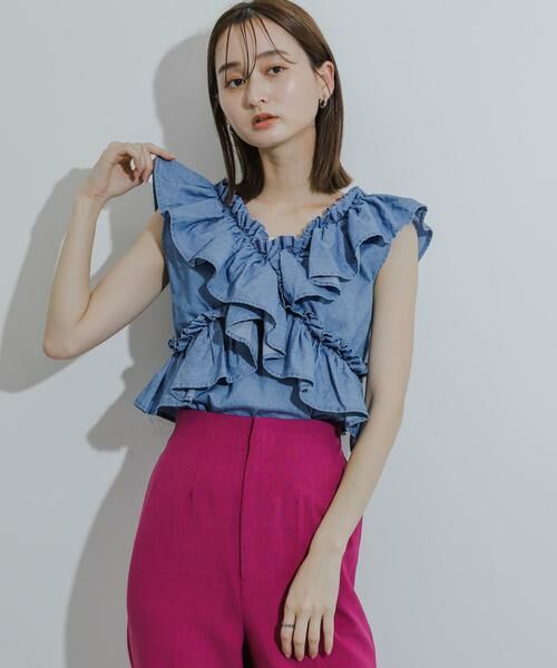SENSE OF PLACE by URBAN RESEARCH / センスオブプレイス バイ アーバンリサーチ シャツ・ブラウス | 2WAYフリルノースリーブブラウス | 詳細8