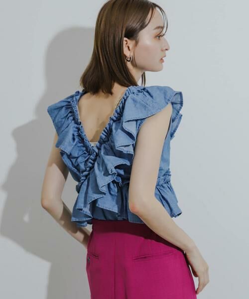 SENSE OF PLACE by URBAN RESEARCH / センスオブプレイス バイ アーバンリサーチ シャツ・ブラウス | 2WAYフリルノースリーブブラウス | 詳細9