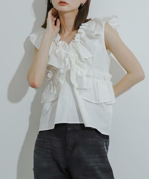 SENSE OF PLACE by URBAN RESEARCH / センスオブプレイス バイ アーバンリサーチ シャツ・ブラウス | 2WAYフリルノースリーブブラウス | 詳細20