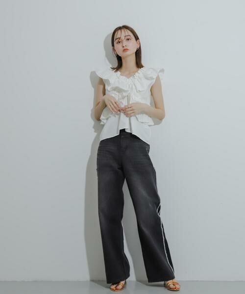 SENSE OF PLACE by URBAN RESEARCH / センスオブプレイス バイ アーバンリサーチ シャツ・ブラウス | 2WAYフリルノースリーブブラウス | 詳細23