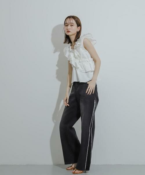 SENSE OF PLACE by URBAN RESEARCH / センスオブプレイス バイ アーバンリサーチ シャツ・ブラウス | 2WAYフリルノースリーブブラウス | 詳細24