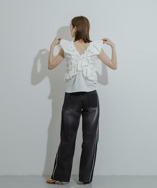 SENSE OF PLACE by URBAN RESEARCH / センスオブプレイス バイ アーバンリサーチ シャツ・ブラウス | 2WAYフリルノースリーブブラウス | 詳細25