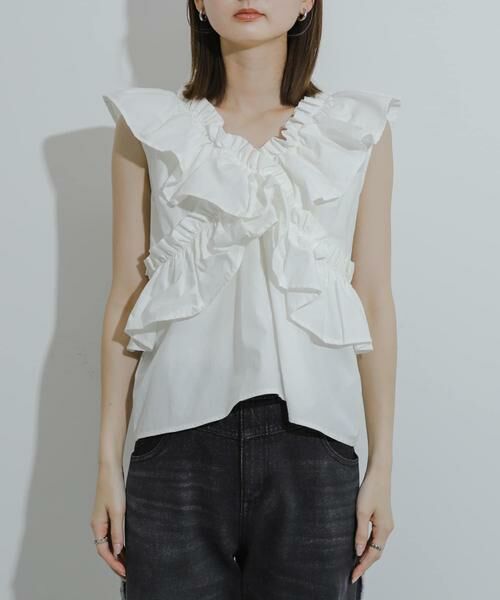 SENSE OF PLACE by URBAN RESEARCH / センスオブプレイス バイ アーバンリサーチ シャツ・ブラウス | 2WAYフリルノースリーブブラウス | 詳細26