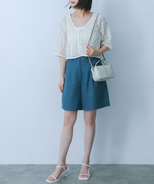 SENSE OF PLACE by URBAN RESEARCH / センスオブプレイス バイ アーバンリサーチ ショート・ハーフ・半端丈パンツ | ウエストデザインハーフパンツ | 詳細4