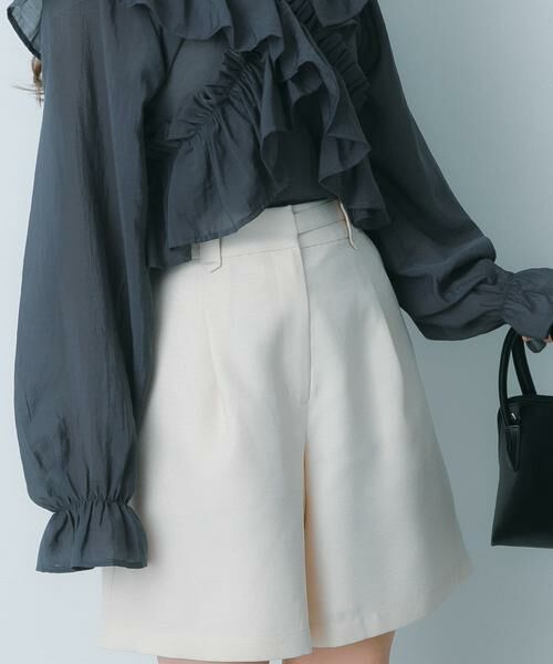 SENSE OF PLACE by URBAN RESEARCH / センスオブプレイス バイ アーバンリサーチ ショート・ハーフ・半端丈パンツ | ウエストデザインハーフパンツ | 詳細24