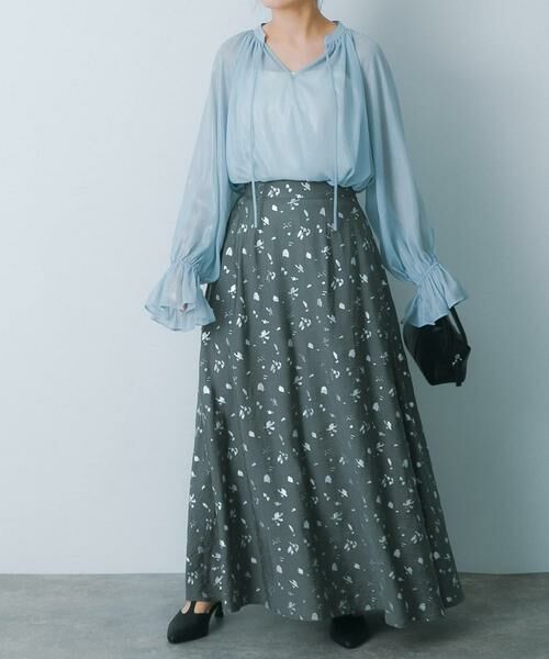 SENSE OF PLACE by URBAN RESEARCH / センスオブプレイス バイ アーバンリサーチ スカート | ハクプリントフレアスカート | 詳細14