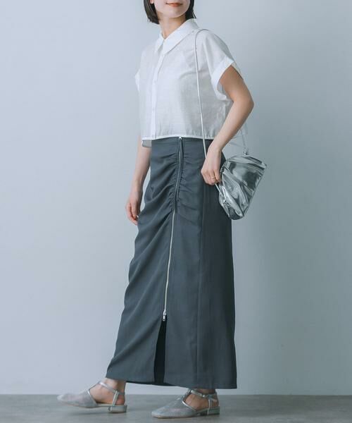 SENSE OF PLACE by URBAN RESEARCH / センスオブプレイス バイ アーバンリサーチ スカート | ジップデザインナロースカート | 詳細3
