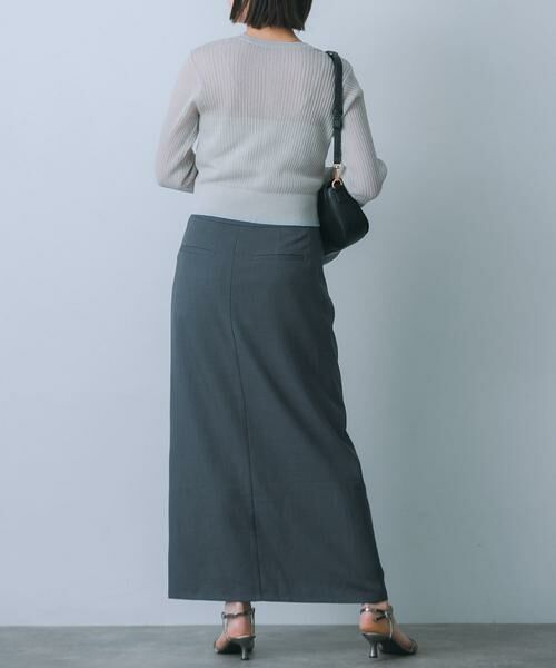 SENSE OF PLACE by URBAN RESEARCH / センスオブプレイス バイ アーバンリサーチ スカート | ジップデザインナロースカート | 詳細7