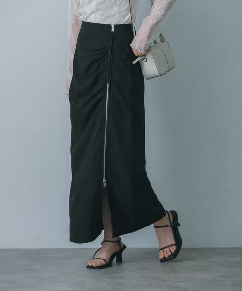 SENSE OF PLACE by URBAN RESEARCH / センスオブプレイス バイ アーバンリサーチ スカート | ジップデザインナロースカート | 詳細14
