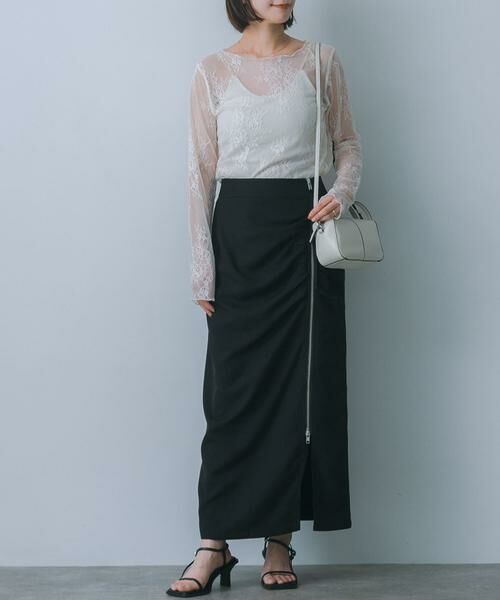 SENSE OF PLACE by URBAN RESEARCH / センスオブプレイス バイ アーバンリサーチ スカート | ジップデザインナロースカート | 詳細16