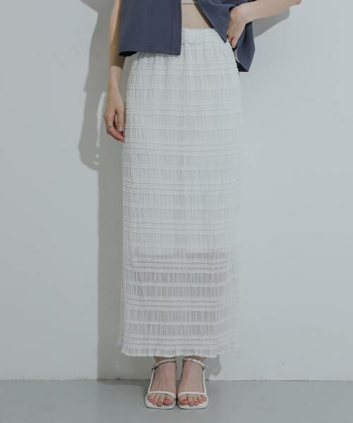 SENSE OF PLACE by URBAN RESEARCH / センスオブプレイス バイ アーバンリサーチ スカート | アイラインフリルスカート | 詳細19