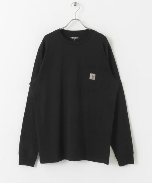 SENSE OF PLACE by URBAN RESEARCH / センスオブプレイス バイ アーバンリサーチ Tシャツ | 『WEB限定』carhartt LONG-SLEEVE POCKET T-SHIRTS(ブラック)
