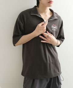 SENSE OF PLACE by URBAN RESEARCH / センスオブプレイス バイ アーバンリサーチ Tシャツ | 『WEB限定』Mark Gonzales　スタンドハーフZIPドローコードTシャツ