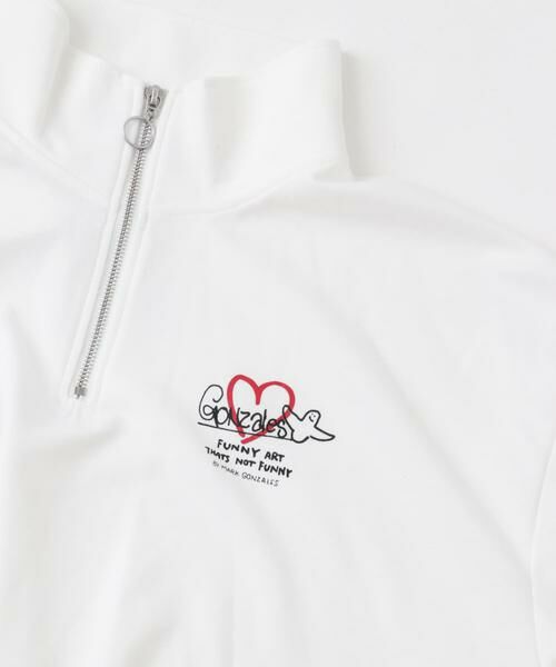 SENSE OF PLACE by URBAN RESEARCH / センスオブプレイス バイ アーバンリサーチ Tシャツ | 『WEB限定』Mark Gonzales スタンドハーフZIPドローコードTシャツ | 詳細10