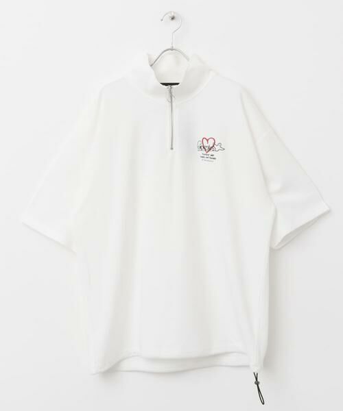 SENSE OF PLACE by URBAN RESEARCH / センスオブプレイス バイ アーバンリサーチ Tシャツ | 『WEB限定』Mark Gonzales スタンドハーフZIPドローコードTシャツ | 詳細9