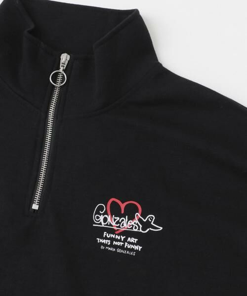 SENSE OF PLACE by URBAN RESEARCH / センスオブプレイス バイ アーバンリサーチ Tシャツ | 『WEB限定』Mark Gonzales スタンドハーフZIPドローコードTシャツ | 詳細17