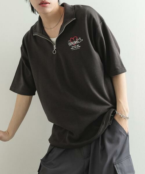 SENSE OF PLACE by URBAN RESEARCH / センスオブプレイス バイ アーバンリサーチ Tシャツ | 『WEB限定』Mark Gonzales スタンドハーフZIPドローコードTシャツ | 詳細20