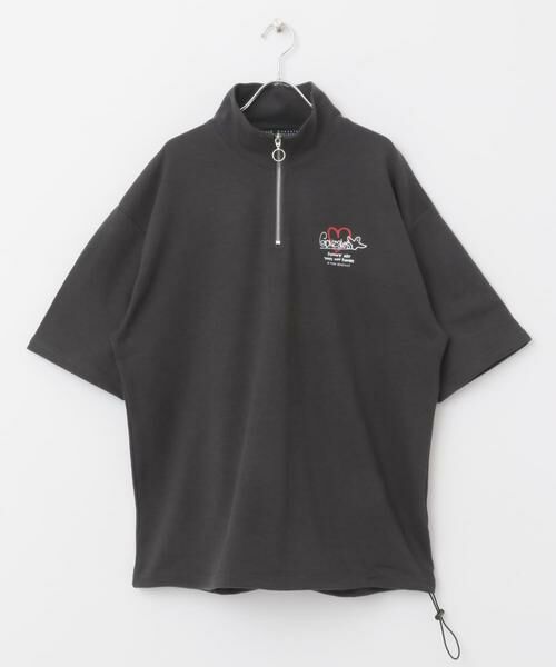 SENSE OF PLACE by URBAN RESEARCH / センスオブプレイス バイ アーバンリサーチ Tシャツ | 『WEB限定』Mark Gonzales スタンドハーフZIPドローコードTシャツ | 詳細22