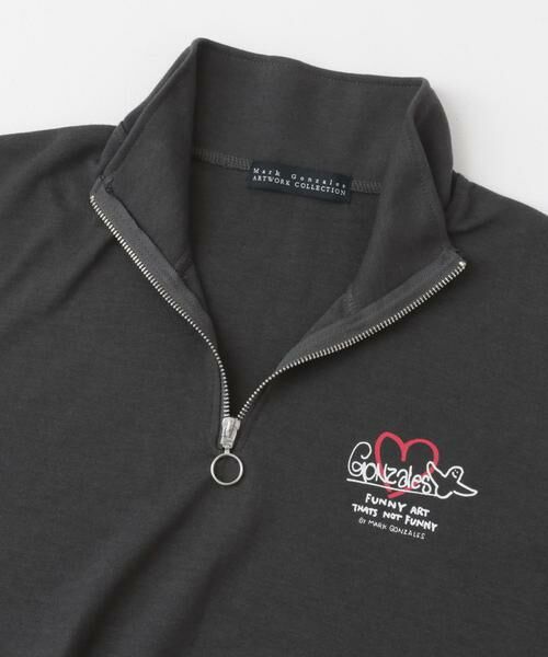 SENSE OF PLACE by URBAN RESEARCH / センスオブプレイス バイ アーバンリサーチ Tシャツ | 『WEB限定』Mark Gonzales スタンドハーフZIPドローコードTシャツ | 詳細23