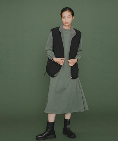 SENSE OF PLACE by URBAN RESEARCH / センスオブプレイス バイ アーバンリサーチ ワンピース | Uiscel　4WAYストレッチテントラインワンピース | 詳細10