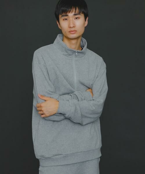 SENSE OF PLACE by URBAN RESEARCH / センスオブプレイス バイ アーバンリサーチ スウェット | 『ユニセックス』Uiscel　ヘビーウエイトハーフZIPスウェットシャツ | 詳細13