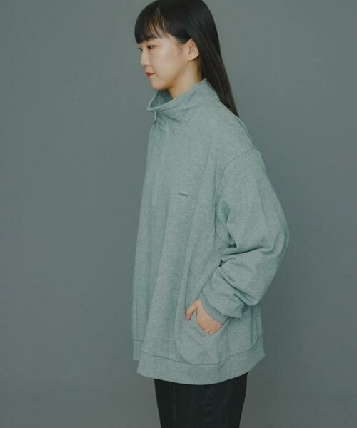 SENSE OF PLACE by URBAN RESEARCH / センスオブプレイス バイ アーバンリサーチ スウェット | 『ユニセックス』Uiscel　ヘビーウエイトハーフZIPスウェットシャツ | 詳細4