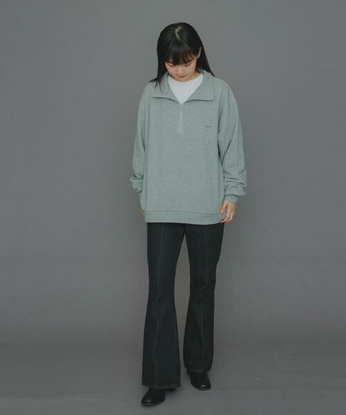 SENSE OF PLACE by URBAN RESEARCH / センスオブプレイス バイ アーバンリサーチ スウェット | 『ユニセックス』Uiscel　ヘビーウエイトハーフZIPスウェットシャツ | 詳細5