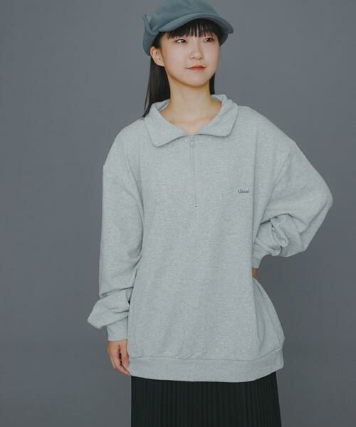 SENSE OF PLACE by URBAN RESEARCH / センスオブプレイス バイ アーバンリサーチ スウェット | 『ユニセックス』Uiscel　ヘビーウエイトハーフZIPスウェットシャツ | 詳細27