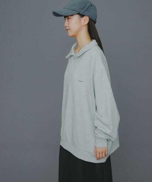 SENSE OF PLACE by URBAN RESEARCH / センスオブプレイス バイ アーバンリサーチ スウェット | 『ユニセックス』Uiscel　ヘビーウエイトハーフZIPスウェットシャツ | 詳細28