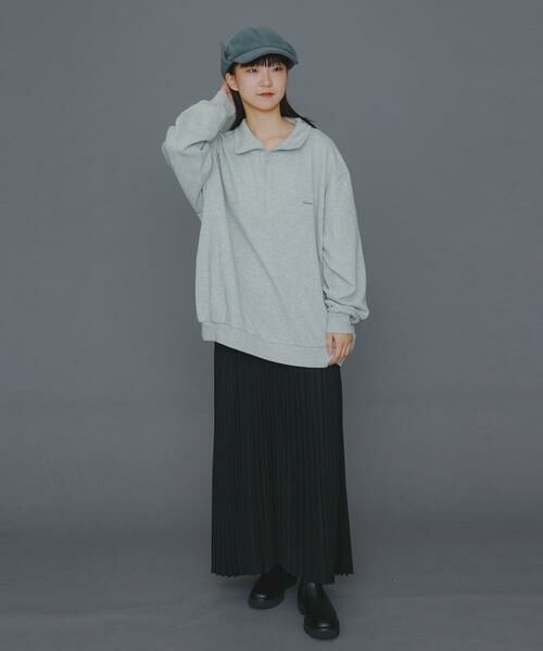 SENSE OF PLACE by URBAN RESEARCH / センスオブプレイス バイ アーバンリサーチ スウェット | 『ユニセックス』Uiscel　ヘビーウエイトハーフZIPスウェットシャツ | 詳細30