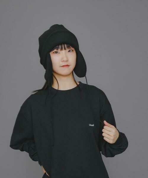 SENSE OF PLACE by URBAN RESEARCH/センスオブプレイス バイ アーバンリサーチ 『WEB先行販売』『ユニセックス』Uiscel フリースレイヤーキャップ ブラック one