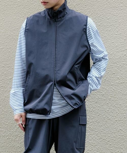 SENSE OF PLACE by URBAN RESEARCH / センスオブプレイス バイ アーバンリサーチ その他アウター | Uiscel　リップストップスタンドカラーベスト | 詳細1